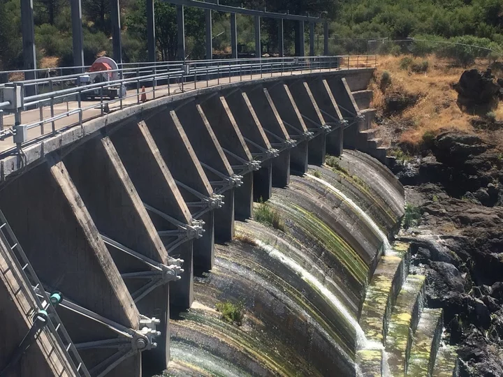 Copco #1 dam is scheduled to be removed next year. Photo: Klamath River Renewal Corporation.